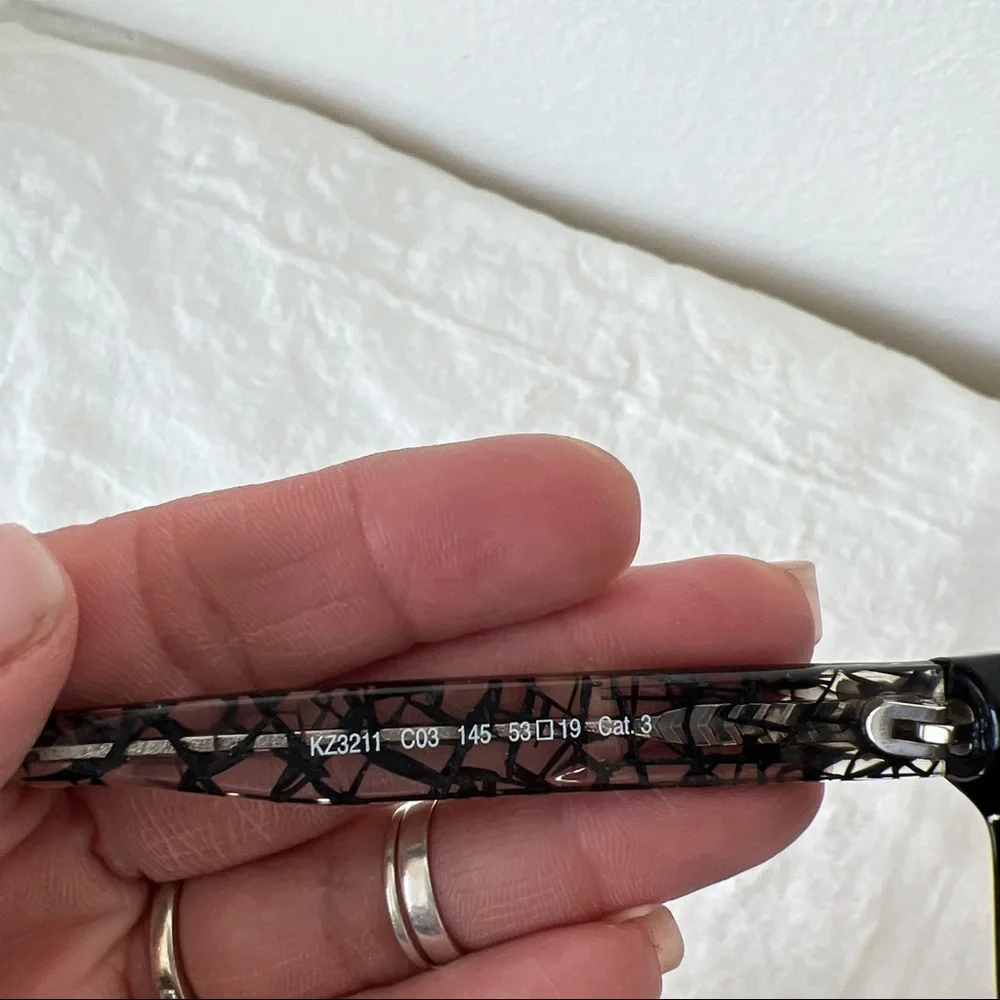 Kenzo Black Frame Glasses KZ3211 03 - Picture 8 of 9